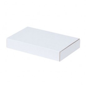 Boîte blanche extra plate pour boîte aux lettres format A6 18 x 11,5 x 3 cm - Packadi 2