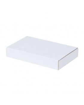 Boîtes blanches extra plates empilées, formats A6 A5 et A4 - Packadi