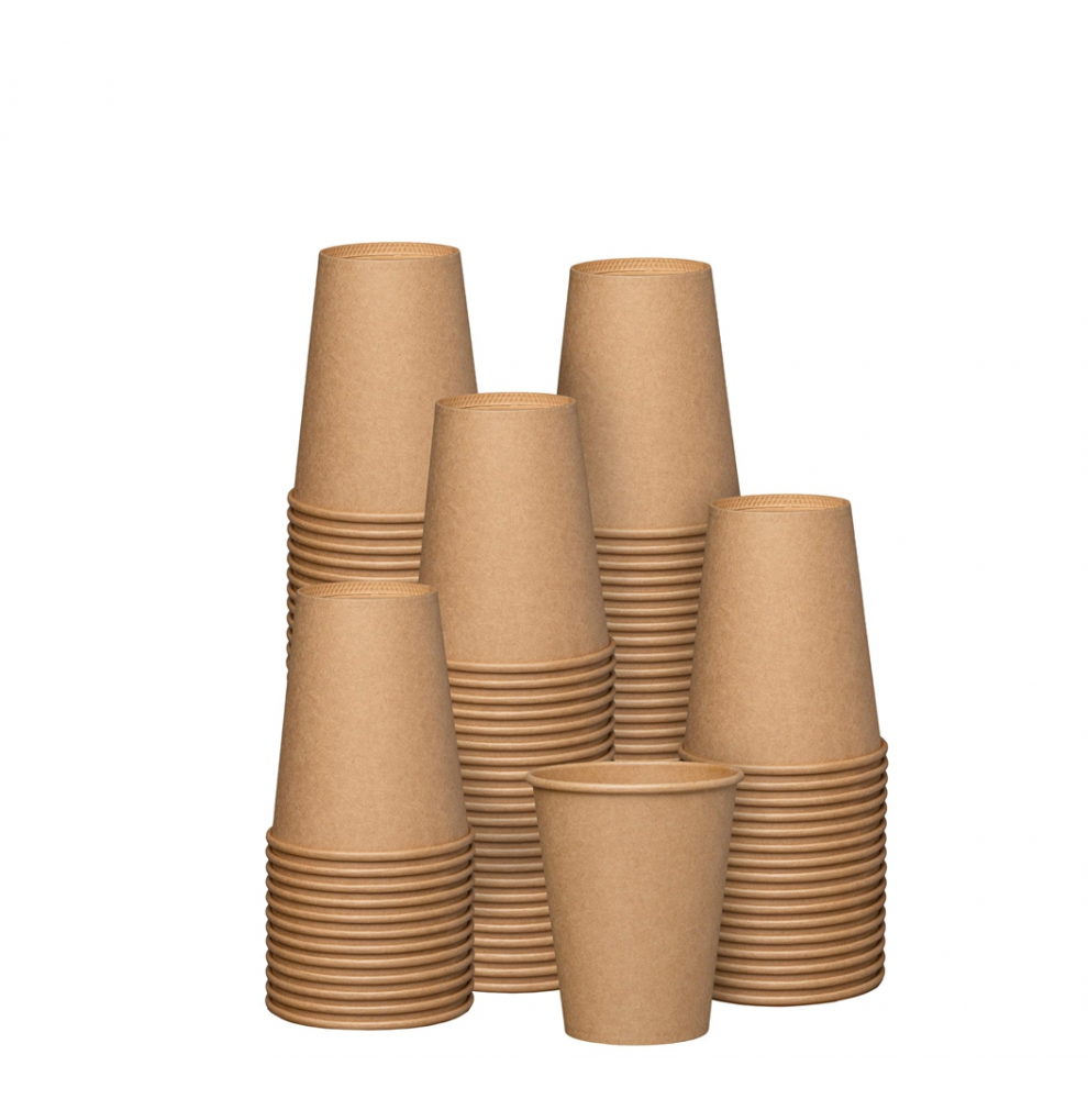 Gobelets en carton brun kraft 240 ml pour café à emporter