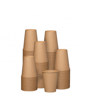 Gobelets en carton brun kraft 240 ml pour café à emporter