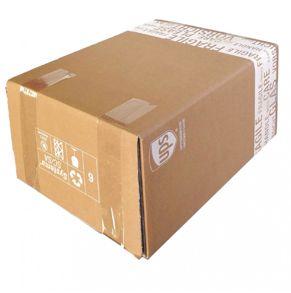 Wijnverzenddoos 6 flessen dubbelgolf / Verzenddoos voor 1 fles / Fl...