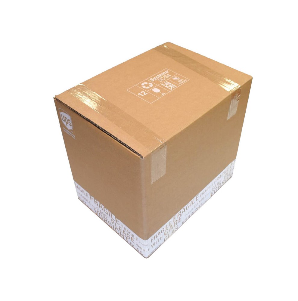 Wijnverzenddoos 12 flessen dubbelgolf / Verzenddoos voor 1 fles / F...