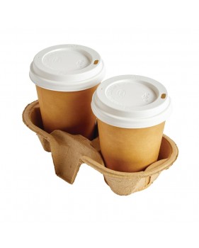 Coffee to go koffiebeker Nature Kraft 80mm 240ml 8oz bruin- 100 stu...