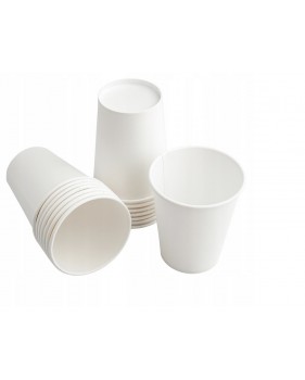 100 assiettes carton 23cm + 100 gobelets carton 240ml-Vaisselle jet...