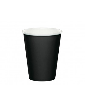 Gobelet à café en carton 80mm 240ml noir- 100 pièces  - Accueil Gobelet à café en carton 80mm 240ml noir- 100 pièces  - Accueil