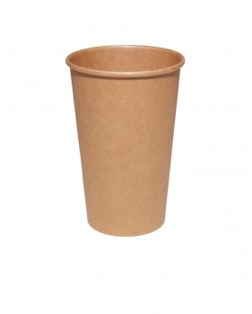 Kartonnen bekers bruin kraft 180 ml voor koffieautomaat