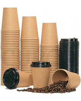 Coffee to go koffiebeker Nature Kraft 80mm 240ml 8oz bruin- 100 stu...