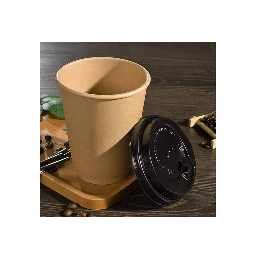 Coffee to go koffiebeker Nature Kraft 80mm 240ml 8oz bruin- 100 stu...