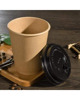 Coffee to go koffiebeker Nature Kraft 80mm 240ml 8oz bruin- 100 stu...