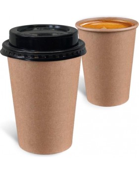 Gobelet à café en carton 70,3mm 180ml brun, pour distributeur - 100...